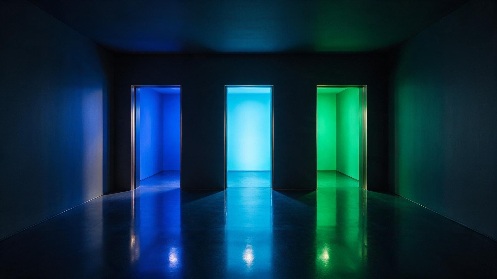 Three doorways in different lights: training crawlers, search-index crawlers and live user-triggered fetchers each enter through a different door
